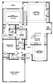 1 ½ story house plans. One Level House Plans With Three Bedrooms Second Floor One Level House Plans Garage House Plans Bedroom Floor Plans