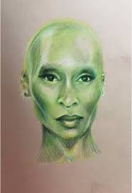 @Cynthia Erivo 💚 4 colored pencil drawing #wicked #defyinggravity #itsme  #artistsoftiktok