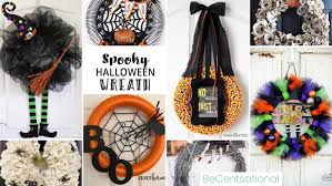 If so, you have to see these ideas! Easy Diy Halloween Wreath Ideas Be Centsational