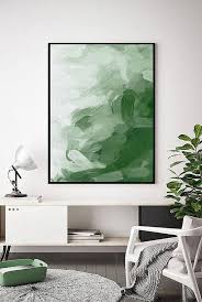 Green Abstract Print Green Art Green Painting Large Art Dark Green Art Green Print Modern Dar Green Art Contemporary Art Painting Green Paintings