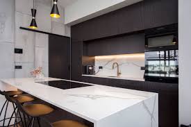 Kitchen islands and carts offer effortless style as well as added prep space and hidden storage. Our Cairo Pendants Add A Mid Century Modern Aesthetic To This Kitchen Mullan Lighting