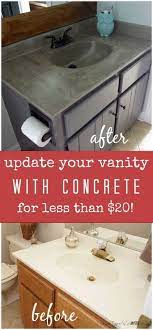 Fill the canning jar about 2/3 of the way with sugar. Diy Vanity Makeover Using Concrete Overlay Home Remodeling Home Decor Diy Home Improvement