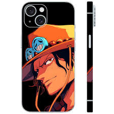 One piece D Ace black mobile skin