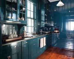 Here, the charming tidal haze island cabinets, distressed bar stools, and twin metallic pendant lights. 40 Blue Kitchen Ideas Lovely Ways To Use Blue Cabinets And Decor In Kitchen Design