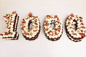 Remove from heat and add flour, sugar, 1/2 cup milk and vinegar. Praline Vanilla And Chocolate Number Cake 1000 Number Cake Chocolat Pralines Number Cake
