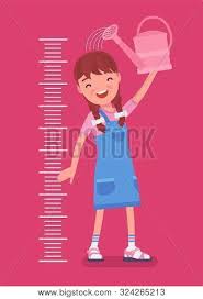 Girl Child Height Vector Photo Free Trial Bigstock