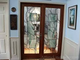 Placed on a glossy ebony wood floor, canary yellow dining chairs surround a. Stained Decorative Glass Interior Doors For Dining Room Home Doors Design Inspiration Doorsmagz Com