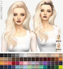 Miss Paraply Jakea Eternity Hair Solids And Dark Roots Sims 4 Downloads Sims Hair The Sims 4 Hair Hair Sims 4