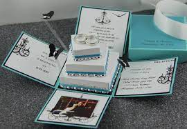 Jinky S Crafts Designs Tiffany Inspired Invitation Box Box Wedding Invitations Tiffany Blue Wedding Invitation Box Invitations