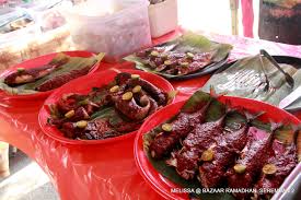 This popular indonesian dish is seasoned with a spice marinade and wrapped in banana leaves. Food Galore Bazaar Ramadhan Seremban 2 This Is Me Melissa S Blog