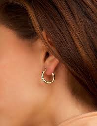 Explore top designer styles at saks fifth avenue. Medium Sized Hoop Earrings Gold Hoops Earrings Small Hoop Etsy