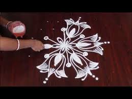 Simple And Creative Rangoli Designs Kolam Designs With 9 Dots Muggulu With Dots Youtube Simple Rangoli Colorful Rangoli Designs Easy Rangoli Designs