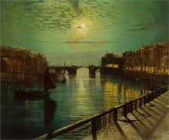 John Atkinson Grimshaw Landscape Art Moonlight Painting Atkinson Grimshaw