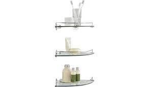 Corner glass bathroom shelves ukutabs top. Buy Argos Home Set Of 3 Glass Corner Shelves Bathroom Shelves Argos