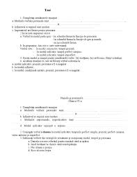 (36p) scrie o compunere de minim 100 de cuvinte în care sa descrii o dimineata de toamna. Test Verbul Clasa A Vi A