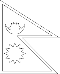 Nepal Flag Printable Coloring Page Free To Download And Print Flag Coloring Pages Nepal Flag Flag Drawing