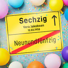 Geburtstagsvideos whatsapp great movie video. Personalisiertes Ortsschild 60 Geburtstag Lustige Geschenkidee Individuell Bedruckt