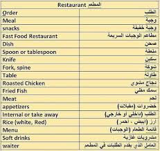 ترجمة من انجليزي الى عربي Restaurant