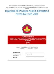 Itulah penjelasan singkat mengenai download contoh rpp 1 lembar matematika kelas 5 sd k13 semester 1 tapel 2020/2021 yang dapat admin jelaskan, semoga artikel ini bermanfaat ya. Download Rpp Daring Kelas 5 Semester 2 Revisi 2021 Klik Disini