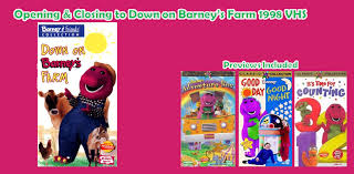 Posted by sarah in films & tv, vhs tapes in broxburn. Opening And Closing To Down On Barney S Farm 1998 Vhs Custom Time Warner Cable Kids Wiki Fandom