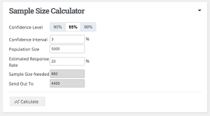 Using The Sample Size Calculator Baseline Help Center
