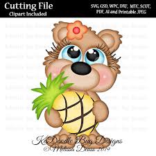 Download Cutie Katoodles Tropical Pineapple Bear Svg Cut File Paper Peicing Clipart Digital Stamps Scrapbooking Cards Vinyl Cricut Explore Silhouette 0 50 Welcome To Kadoodle Bug Designs Svg Cut Files More SVG, PNG, EPS, DXF File