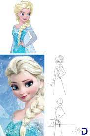 Réaliser un dessin de la Reine des Neiges | Comment dessiner, Dessin, Reine  des neiges