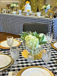 Since most of the symbols for a 50th wedding anniversary are gold, this has been the fitting name make a video of close friends and family sharing memories of the couple and play at the celebration. 50th Wedding Anniversary Party Ideas Dimples And Tangles