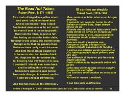 Resultado De Imagen Para Robert Frost Poemas Espanol Robert Frost Poemas En Espanol Poesia Para Ninos