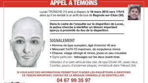 Des ossements, des débris de vêtements et. Disparition De Lucas Tronche La Police Lance Un Appel A Temoins