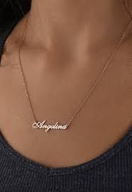 Personalize Name Necklace Custom Necklace Gift Script Name Necklace Cursive Name Jewelry Necklace For Women Birthday Gift Necklace In 2021 Diamond Initial Necklace Star Charm Necklace Boyfriend Name Necklace