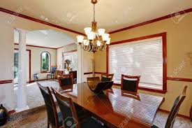 A bedroom leather futon will be a solid and sturdy expanding to your room, and should. Well Furnished Dining Room With Elegant Chandelier And Luxury Burgundy Table Set Northwest Usa Stock Photo Picture And Royalty Free Image Image 67380821