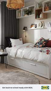 Back To College Dorm Room Organization Decor In 2021 Small Room Design Bedroom Small Room Bedroom Small Space Bedroom