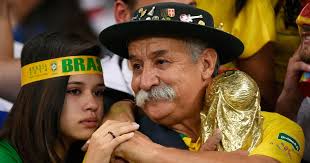 Germany celebrates after scoring the first of their seven goals in the world cup semifinals against brazil. How Brazil S Humiliating 1 7 Loss To Germany Became A Joke Expression And Cultural Reference