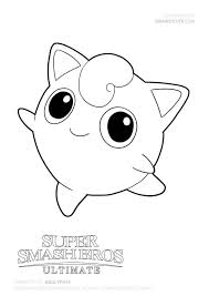 How To Draw Jigglypuff Super Simple Super Smash Bros Ultimate Draw It Cute Pokemon Coloring Pages Pokemon Coloring Jigglypuff