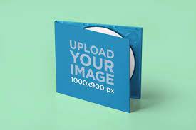 Download Placeit Mockup Of A Cd Inside A Digipack Standing On A Colored Setting