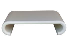 Karl springer free form coffee table karl springer ltd. 1970 S Karl Springer Style Wood Waterfall Coffee Table Modernism