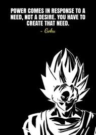 Maybe you would like to learn more about one of these? Quotes Goku Poster By Iwak Ayam Displate
