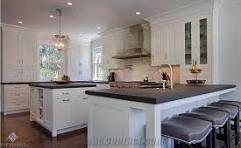 Leather Black Absolute Granite Kitchen Countertop, Kitchen Island Top from  United States - StoneContact.com