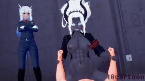 Helltaker, demon, big tits, cartoon porn, 3d porno, 18cartoon