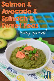 Salmon Avocado Peas Spinach Baby Puree Buona Pappa
