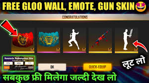 Free fire redeem code is a 12 character code containing both numeric digits and alphabets. Free Gloo Wall Skin And Emotes Redeem Code Free Fire World Series New Event Ffws Redeem Code Youtube