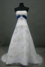 Wide range of wedding dresses, 70% off, 10000+ styles, more color, more size, order now! White And Blue Wedding Gown Blue Wedding Dresses Blue Wedding Gowns Wedding Dress Blue Accent