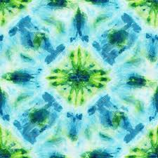 Seamless Tie Dye Pattern With A Green And Blue Geometrical Ornament Hand Painting Fabrics Nodular Batik Shibori Dyeing Stock Photo Picture And Royalty Free Image Image 61005870