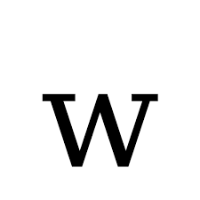 Find out what is the full meaning of w on abbreviations.com! W Latin Small Letter W Dejavu Serif Book Graphemica