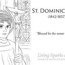 Saint dominic savio coloring page. Peanut Butter Grace Catholic Family Life Sweet Simple