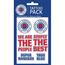 The home of rangers on bbc sport online. Glasgow Rangers Football Club Tattoo Pack 365games Co Uk
