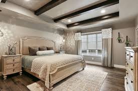 By alexandre parent / ecologia montreal. Master Bedroom With Custom Wood Beams In Tray Ceiling Tray Ceiling Ideas Tray Ceiling Ideas Bedroom Master Suite Hardwood Bedroom Floors