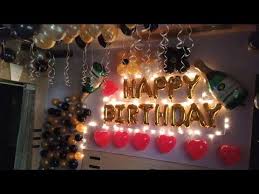 Surprise Room Decoration On Father S Birthday Youtube Husband Birthday Decorations Surprise Birthday Decorations Birthday Room Decorations