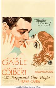 Eine millionärstochter (claudette colbert) begegnet auf der . It Happened One Night Columbia 1934 Window Card 14 X 22 Lot 86009 Heritage Auctions